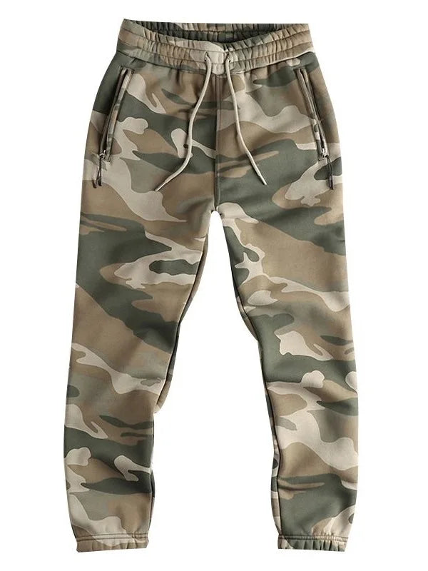 Men's Cotton Drawstring Knitted Long Pants