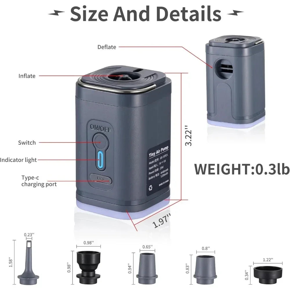 Mini Portable USB Rechargeable Air Pump