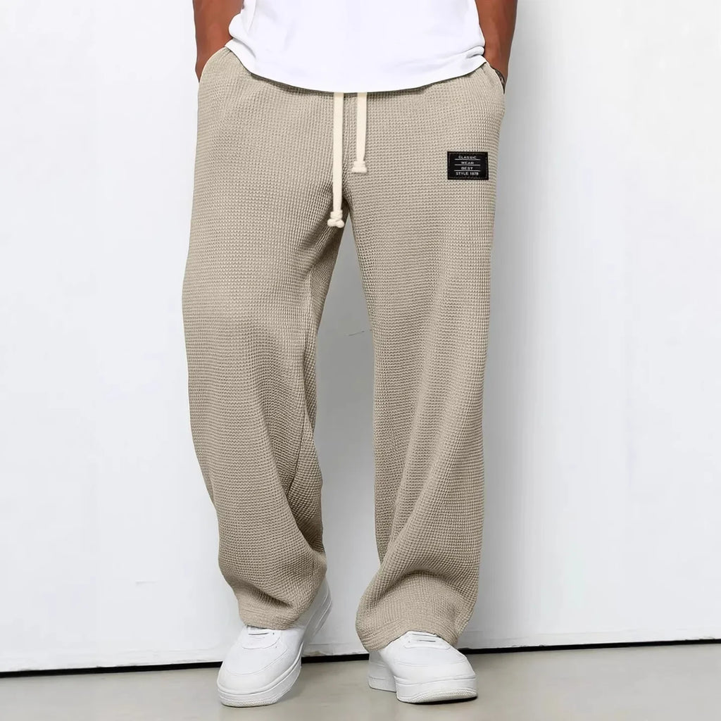 Men's Wide Leg Elastic Waist Sweatpants