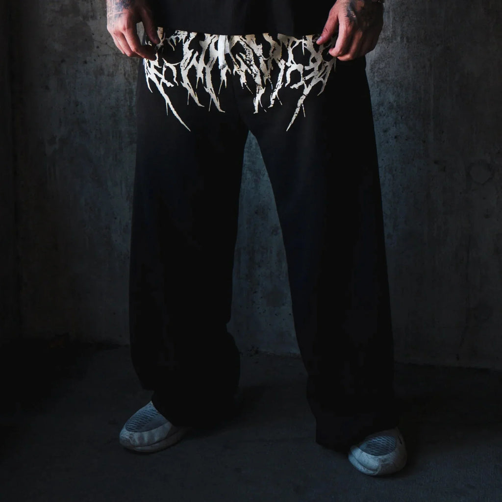Unisex Wide Leg Drawstring Jogger Pants