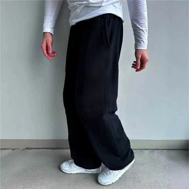 Unisex Straight Leg Wide Leg Sweatpants – Street Style