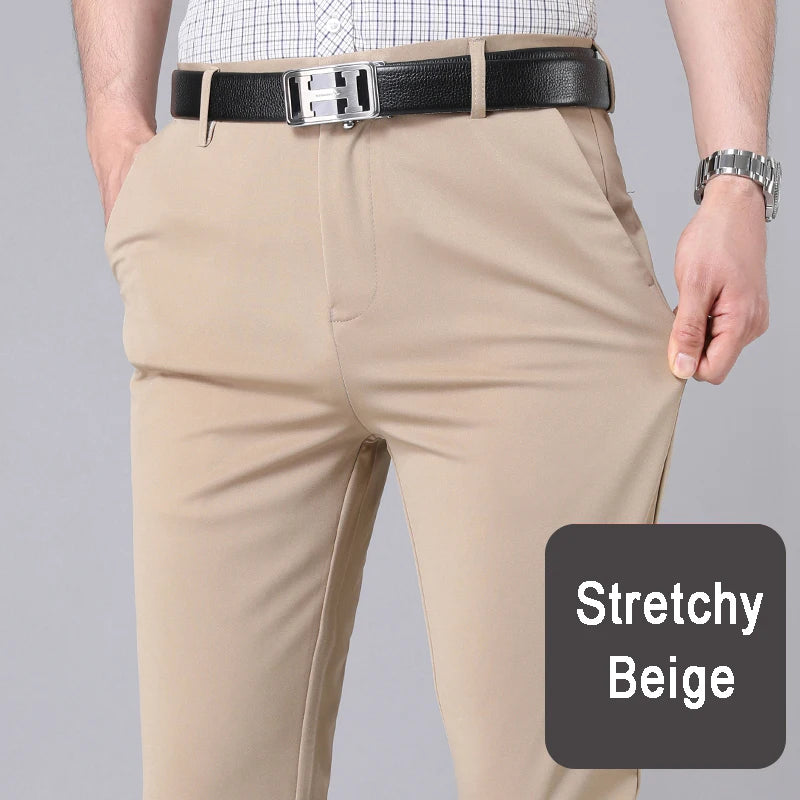 Men's Straight Leg Office Trousers – Smart Casual