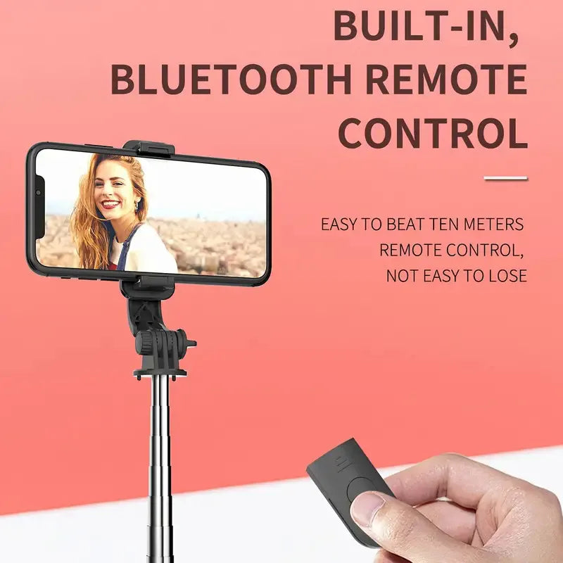 Expandable Selfie Stick Tripod with Bluetooth Remote