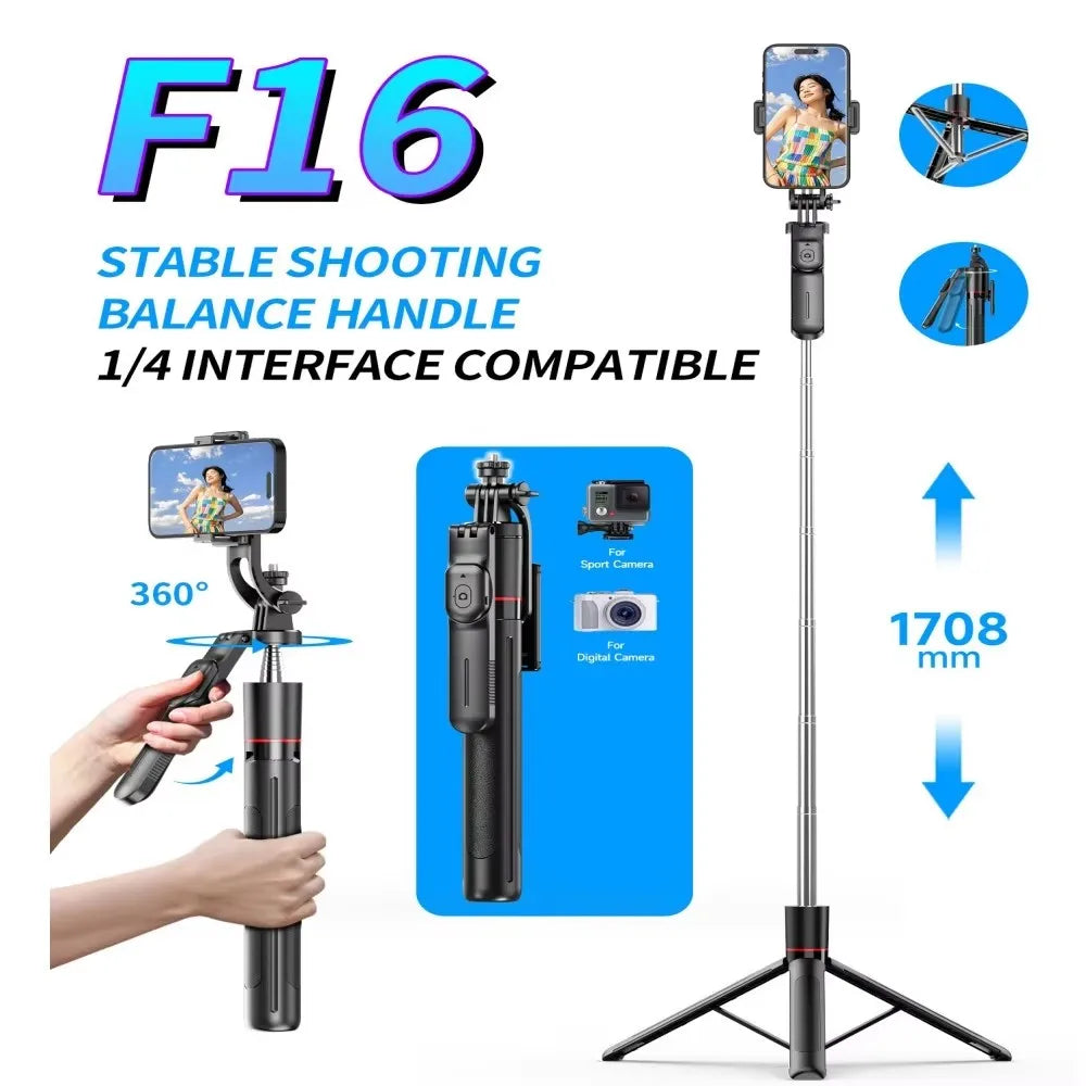 MEUYAG Selfie Stick Tripod with Fill Light & Remote