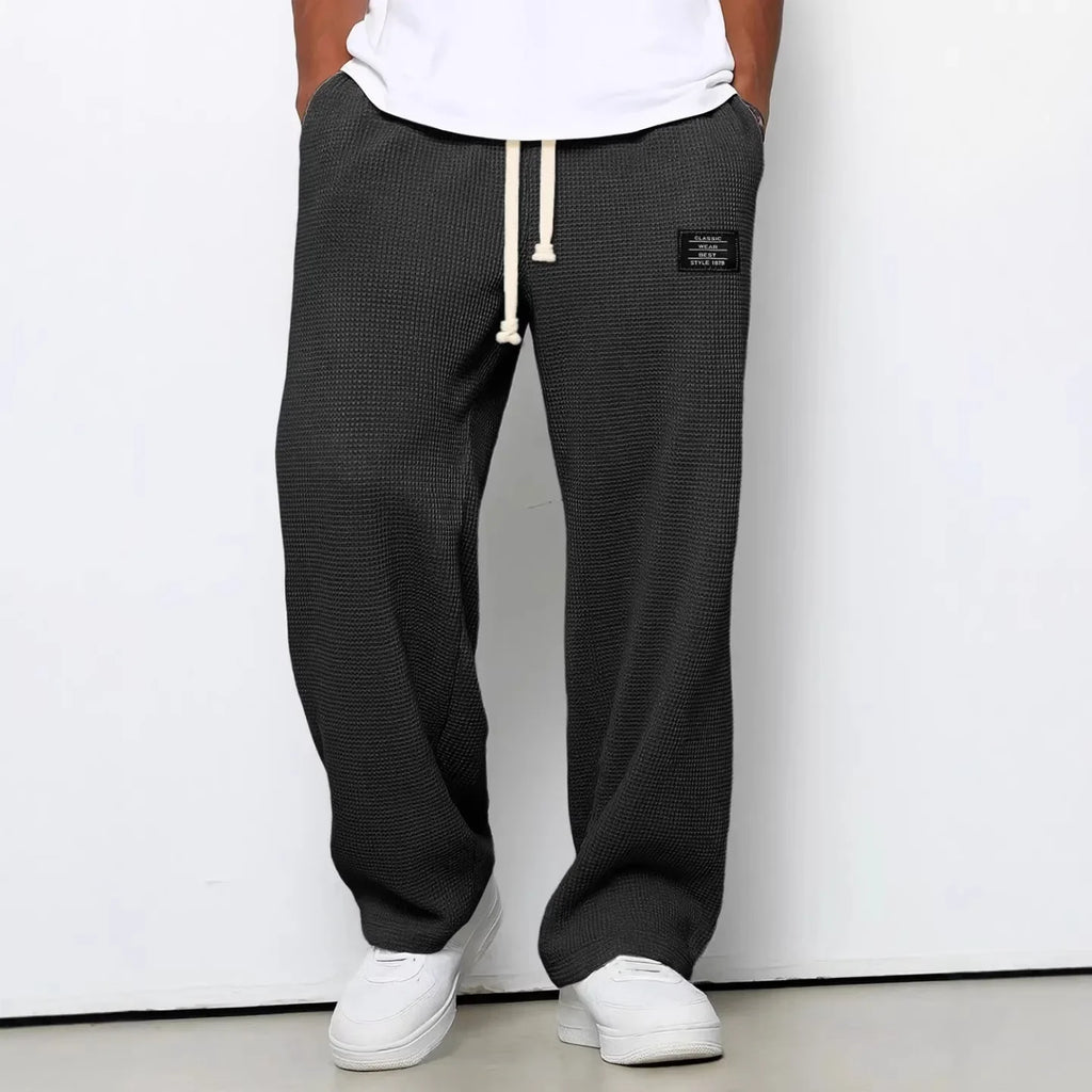 Men's Wide Leg Elastic Waist Sweatpants